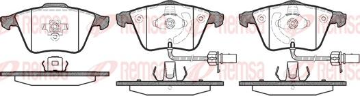 Remsa 0964.12 - Комплект гальмівних накладок, дискове гальмо autodetail.com.ua