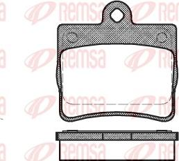 Remsa 0630.00 - Комплект гальмівних накладок, дискове гальмо autodetail.com.ua