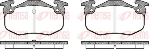Remsa 0144.50 - Комплект гальмівних накладок, дискове гальмо autodetail.com.ua
