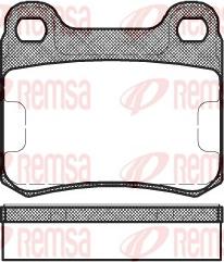 Remsa 0157.10 - Комплект гальмівних накладок, дискове гальмо autodetail.com.ua