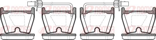 Remsa 0896.02 - Комплект гальмівних накладок, дискове гальмо autodetail.com.ua