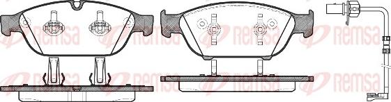 Remsa 1441.12 - Комплект гальмівних накладок, дискове гальмо autodetail.com.ua