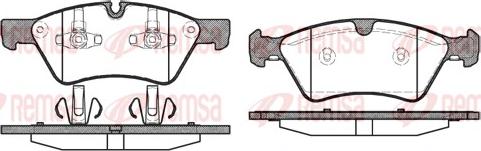 Remsa 1179.00 - Комплект гальмівних накладок, дискове гальмо autodetail.com.ua