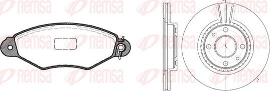 Remsa 8643.05 - Комплект гальма, дискове гальмо autodetail.com.ua