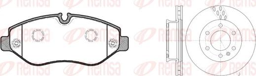 Remsa 81245.00 - Комплект гальма, дискове гальмо autodetail.com.ua