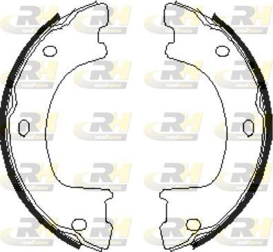 Roadhouse 4674.00 - Комплект гальмівних колодок, стоянкове гальмо autodetail.com.ua