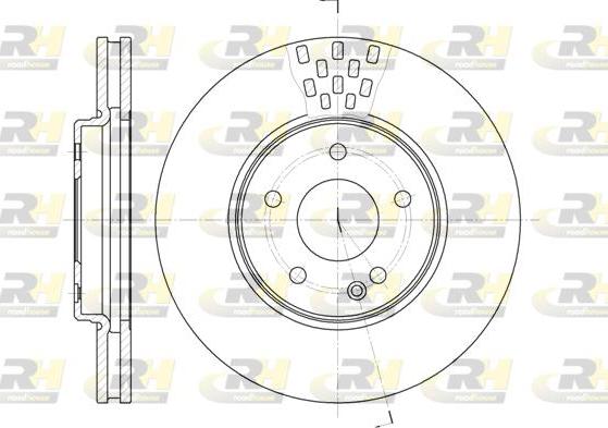 Roadhouse 6556.10 - Гальмівний диск autodetail.com.ua