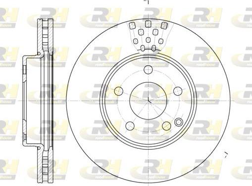 Roadhouse 6676.10 - Гальмівний диск autodetail.com.ua