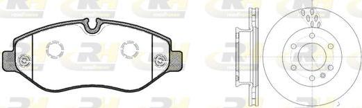 Roadhouse 81245.00 - Комплект гальма, дискове гальмо autodetail.com.ua
