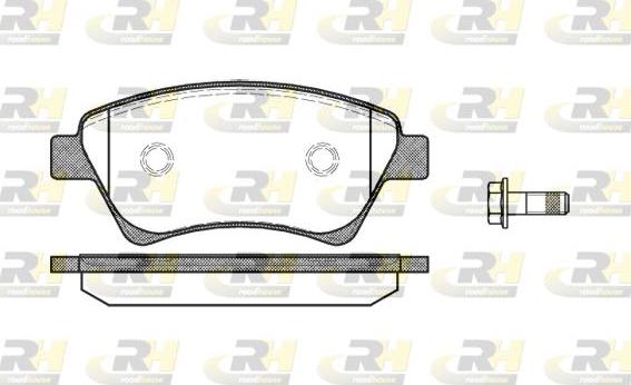 Roadhouse 2976.00 - Комплект гальмівних накладок, дискове гальмо autodetail.com.ua