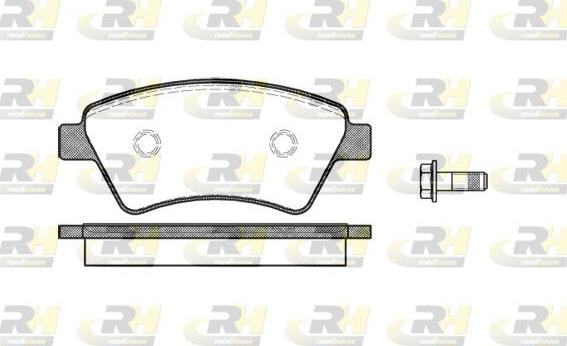 Roadhouse 2976.10 - Комплект гальмівних накладок, дискове гальмо autodetail.com.ua