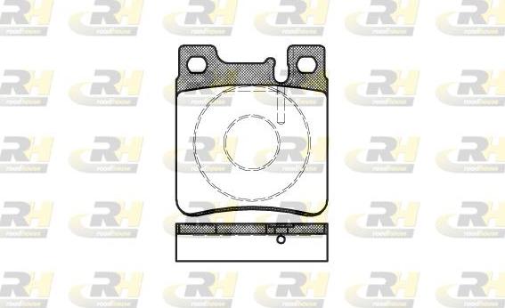 Roadhouse 2407.00 - Комплект гальмівних накладок, дискове гальмо autodetail.com.ua
