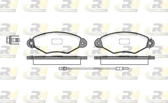 Roadhouse 2643.01 - Комплект гальмівних накладок, дискове гальмо autodetail.com.ua