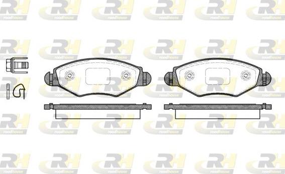 Roadhouse 2643.20 - Комплект гальмівних накладок, дискове гальмо autodetail.com.ua
