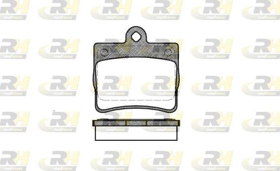 Roadhouse 2630.00 - Комплект гальмівних накладок, дискове гальмо autodetail.com.ua