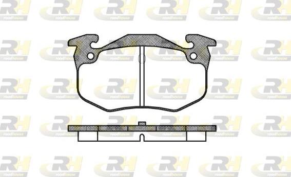 Roadhouse 2144.60 - Комплект гальмівних накладок, дискове гальмо autodetail.com.ua