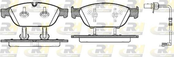 Roadhouse 21441.12 - Комплект гальмівних накладок, дискове гальмо autodetail.com.ua