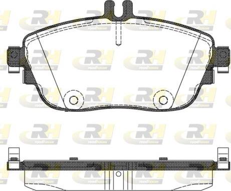 Roadhouse 21485.08 - Комплект гальмівних накладок, дискове гальмо autodetail.com.ua