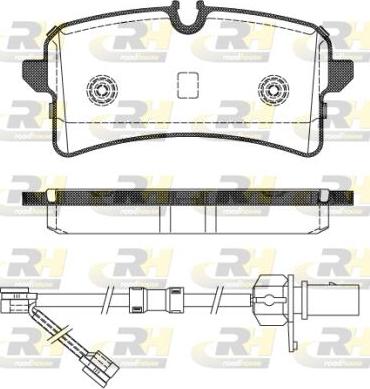 Roadhouse 21505.02 - Комплект гальмівних накладок, дискове гальмо autodetail.com.ua