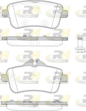 Roadhouse 21503.10 - Комплект гальмівних накладок, дискове гальмо autodetail.com.ua