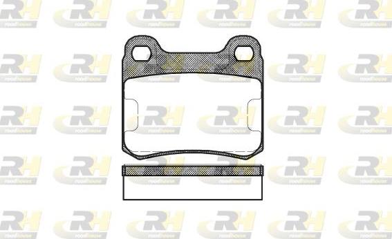 Roadhouse 2157.10 - Комплект гальмівних накладок, дискове гальмо autodetail.com.ua