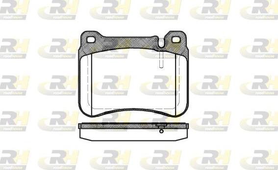 Roadhouse 21193.00 - Комплект гальмівних накладок, дискове гальмо autodetail.com.ua