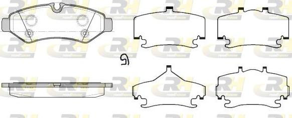 Roadhouse 21867.00 - Комплект гальмівних накладок, дискове гальмо autodetail.com.ua
