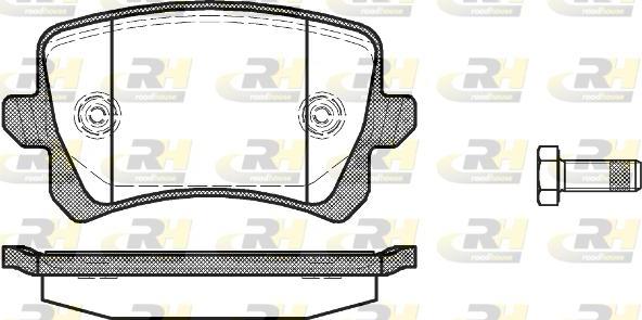 Roadhouse 21342.00 - Комплект гальмівних накладок, дискове гальмо autodetail.com.ua