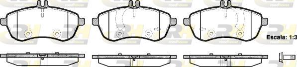 Roadhouse 21301.00 - Комплект гальмівних накладок, дискове гальмо autodetail.com.ua