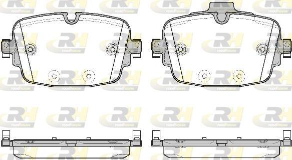 Roadhouse 21739.00 - Комплект гальмівних накладок, дискове гальмо autodetail.com.ua