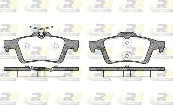 Roadhouse 2842.30 - Комплект гальмівних накладок, дискове гальмо autodetail.com.ua