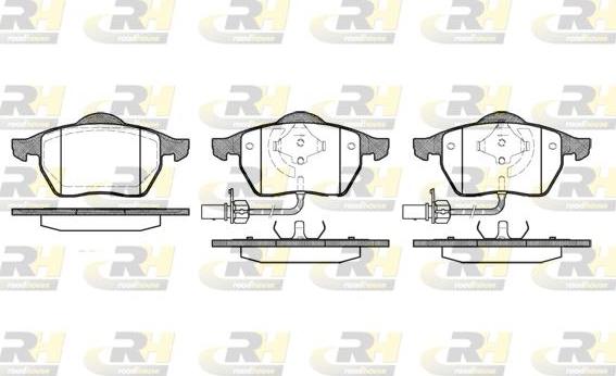 Roadhouse 2390.22 - Комплект гальмівних накладок, дискове гальмо autodetail.com.ua
