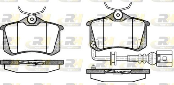 Roadhouse 2263.41 - Комплект гальмівних накладок, дискове гальмо autodetail.com.ua