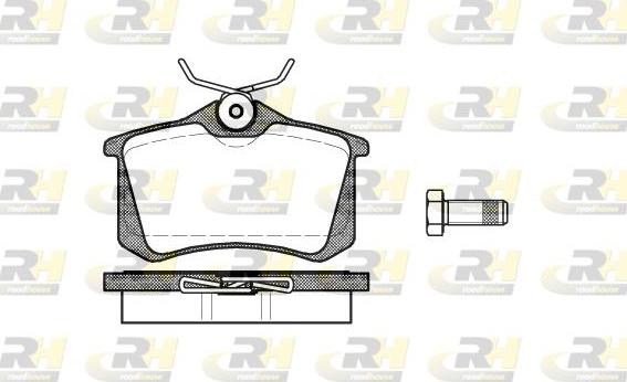 Roadhouse 2263.01 - Комплект гальмівних накладок, дискове гальмо autodetail.com.ua