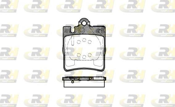 Roadhouse 2709.00 - Комплект гальмівних накладок, дискове гальмо autodetail.com.ua