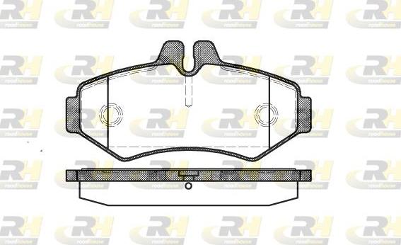 Roadhouse 2733.00 - Комплект гальмівних накладок, дискове гальмо autodetail.com.ua
