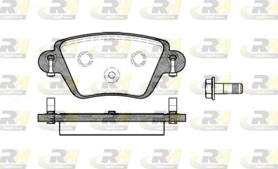 Roadhouse 2777.10 - Комплект гальмівних накладок, дискове гальмо autodetail.com.ua