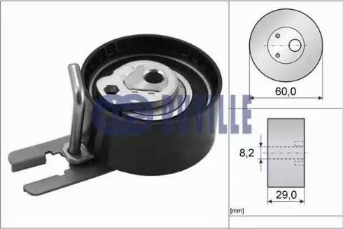 Ruville 55953 - Натяжний ролик, зубчастий ремінь autodetail.com.ua