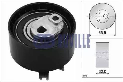 Ruville 55566 - Натяжний ролик, зубчастий ремінь autodetail.com.ua