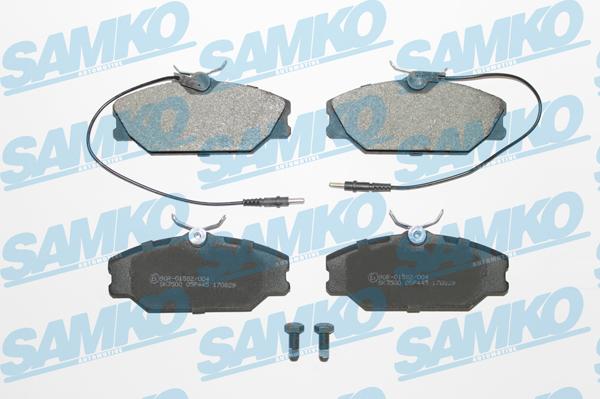 Samko 5SP445 - Комплект гальмівних накладок, дискове гальмо autodetail.com.ua