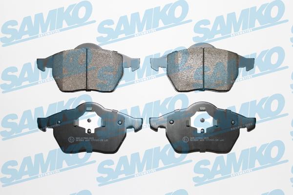 Samko 5SP669 - Комплект гальмівних накладок, дискове гальмо autodetail.com.ua