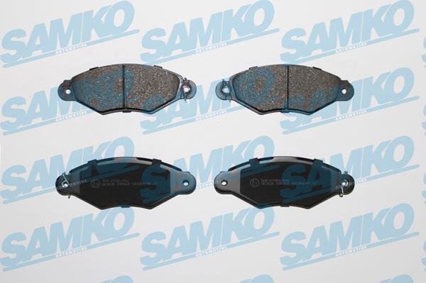 Samko 5SP662 - Комплект гальмівних накладок, дискове гальмо autodetail.com.ua