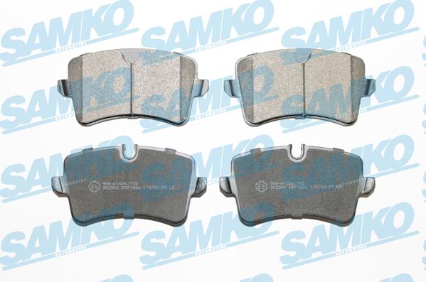 Samko 5SP1826 - Комплект гальмівних накладок, дискове гальмо autodetail.com.ua