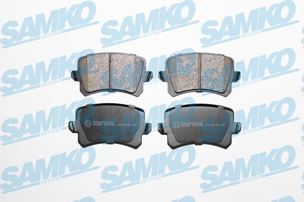 Samko 5SP1390 - Комплект гальмівних накладок, дискове гальмо autodetail.com.ua