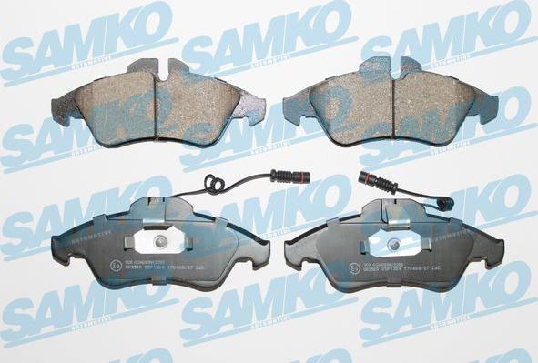 Samko 5SP1304 - Комплект гальмівних накладок, дискове гальмо autodetail.com.ua