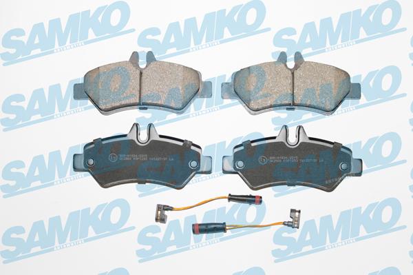 Samko 5SP1293 - Комплект гальмівних накладок, дискове гальмо autodetail.com.ua