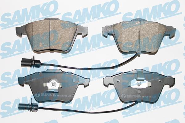 Samko 5SP1239 - Комплект гальмівних накладок, дискове гальмо autodetail.com.ua