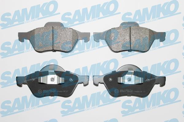 Samko 5SP898 - Комплект гальмівних накладок, дискове гальмо autodetail.com.ua