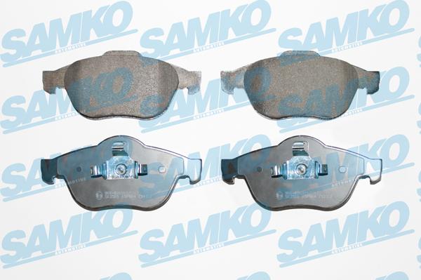 Samko 5SP864 - Комплект гальмівних накладок, дискове гальмо autodetail.com.ua