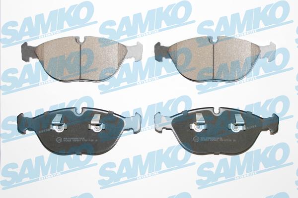 Samko 5SP881 - Комплект гальмівних накладок, дискове гальмо autodetail.com.ua